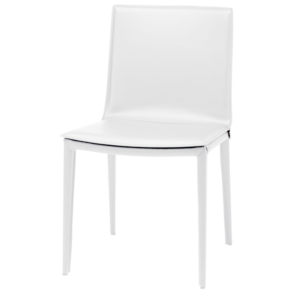 Nuevo HGND101 PALMA DINING CHAIR in WHITE